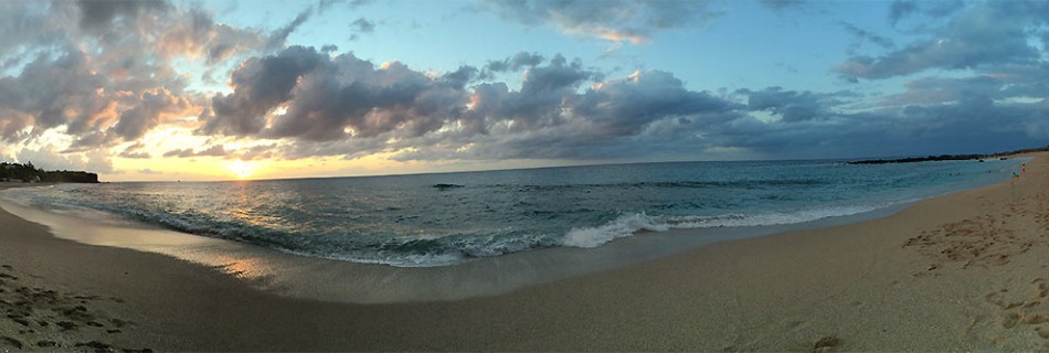 Coucher de soleil à Boucan Canot